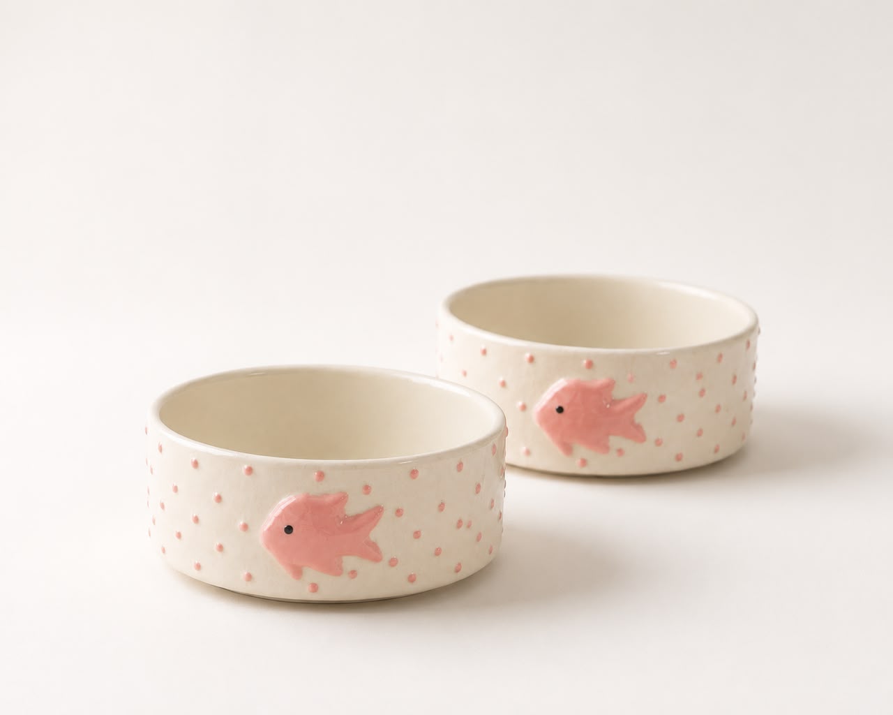 Happy Fish Breakfast/Snack Bowls (set of 2)