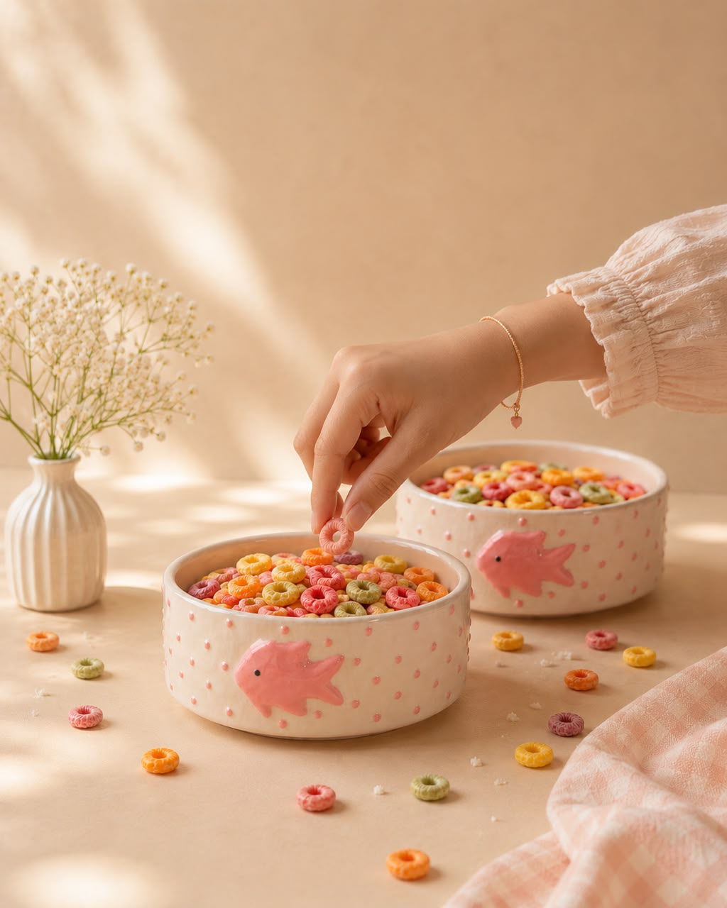 Happy Fish Breakfast/Snack Bowls (set of 2)