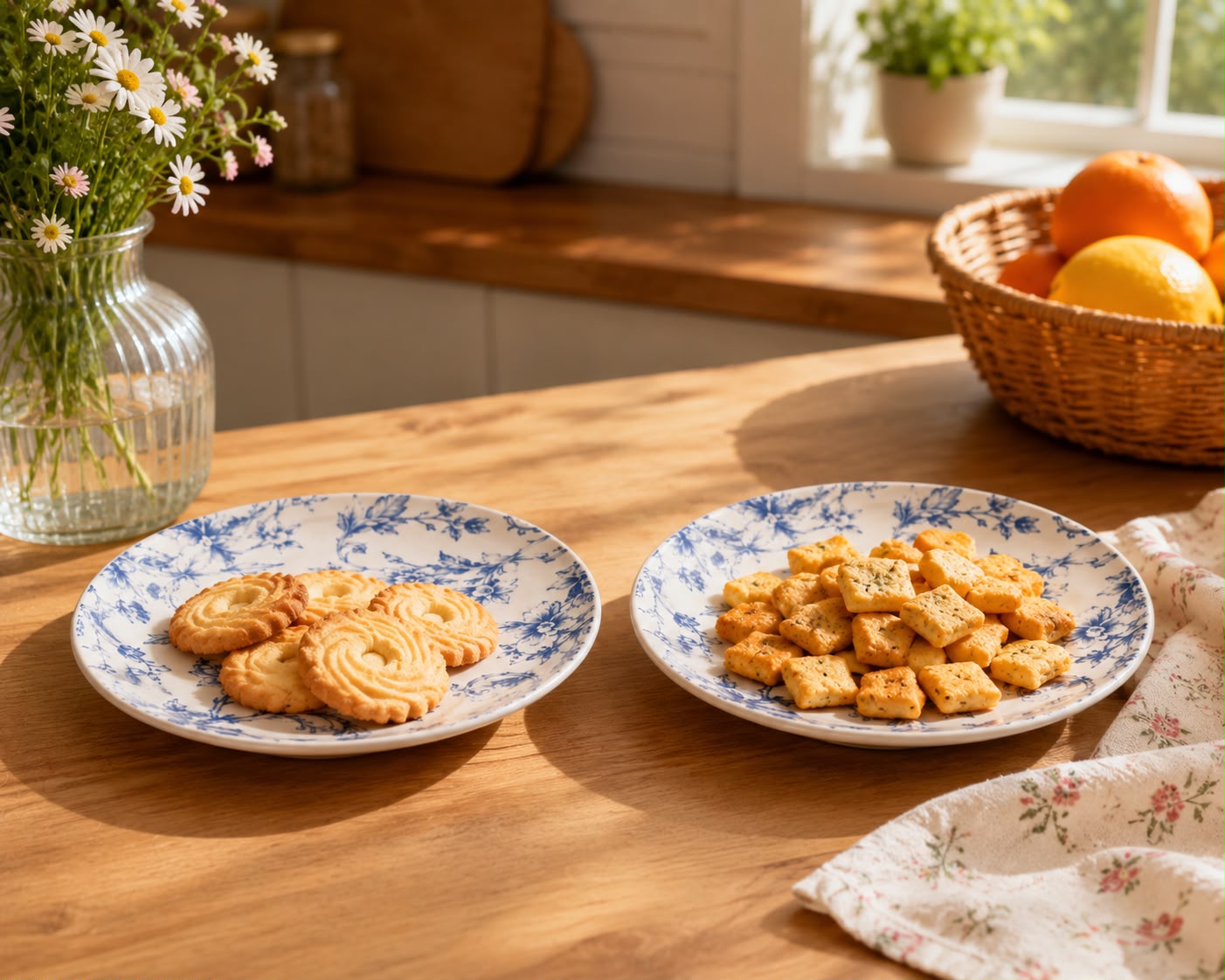 Bluebird Botanica Snack Plates ( Set of 2) | Ceramic