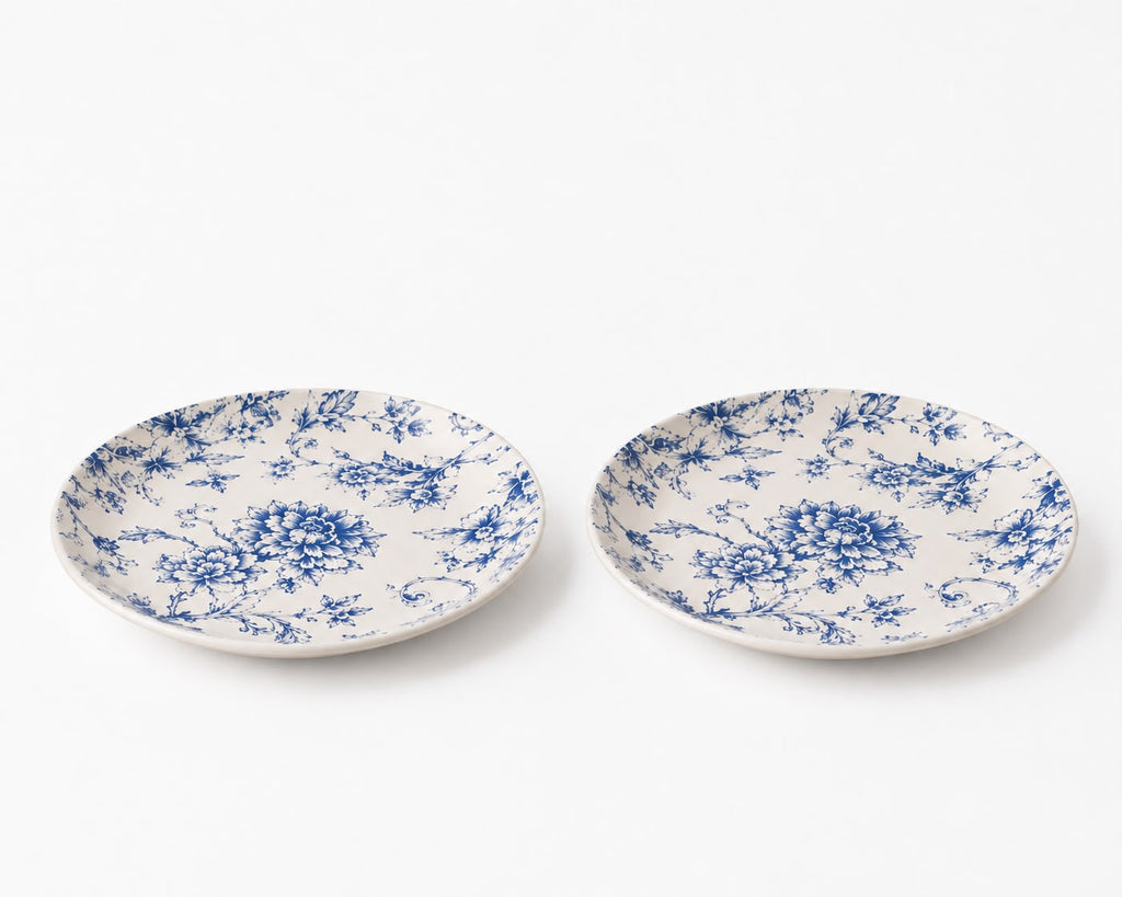 Bluebird Botanica Snack Plates ( Set of 2) | Ceramic