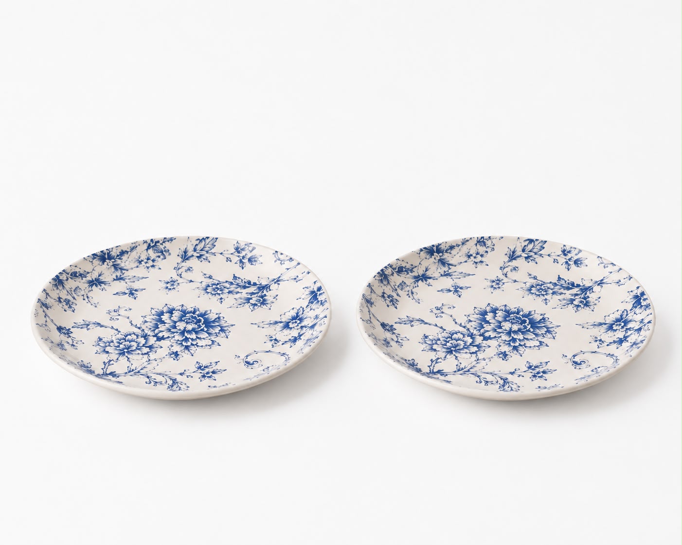 Bluebird Botanica Snack Plates ( Set of 2) | Ceramic