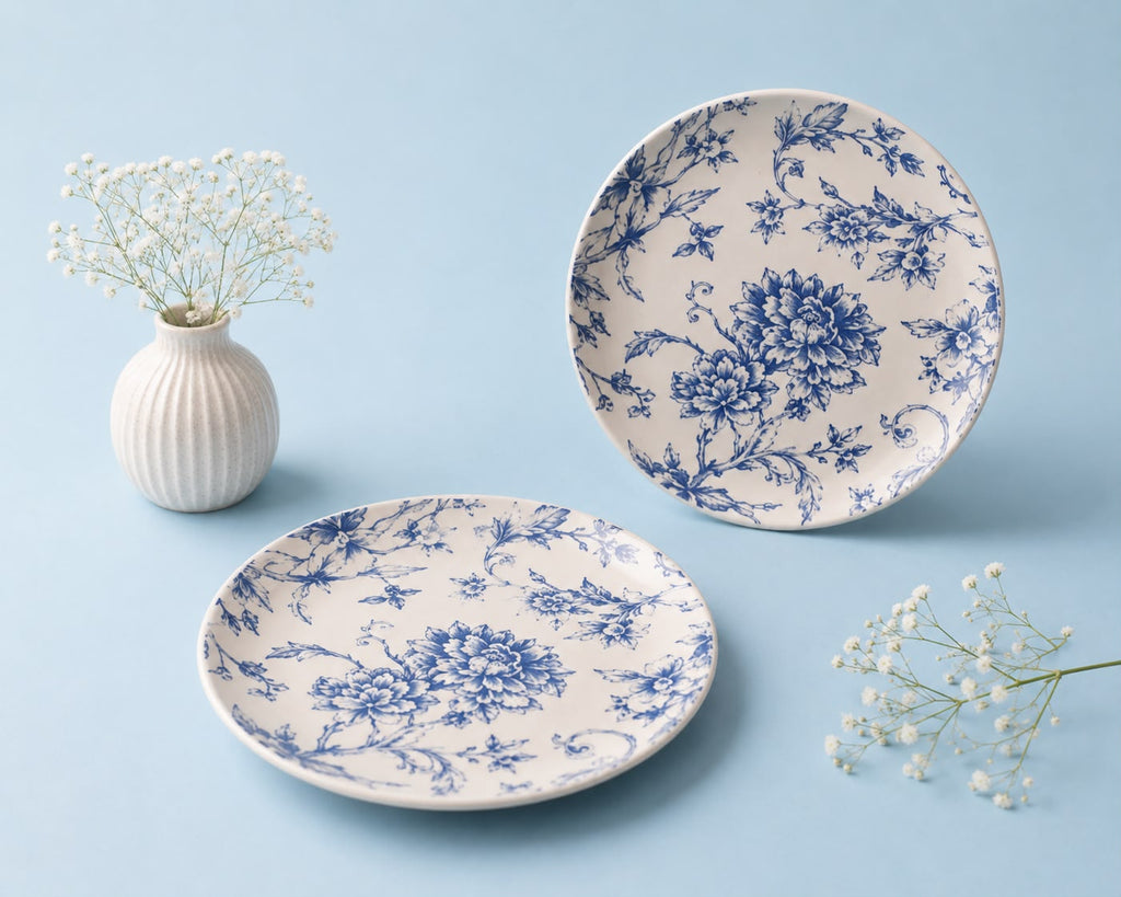 Bluebird Botanica Snack Plates ( Set of 2) | Ceramic
