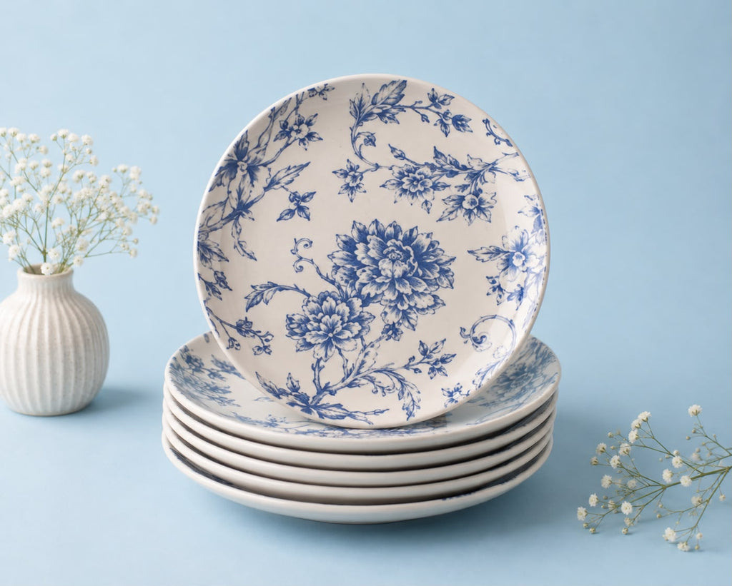 Bluebird Botanica Snack Plates ( Set of 2) | Ceramic