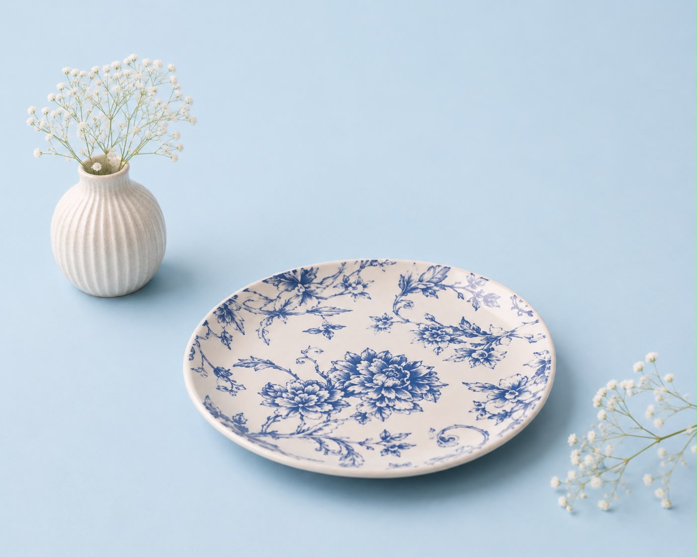 Bluebird Botanica Snack Plates ( Set of 2) | Ceramic