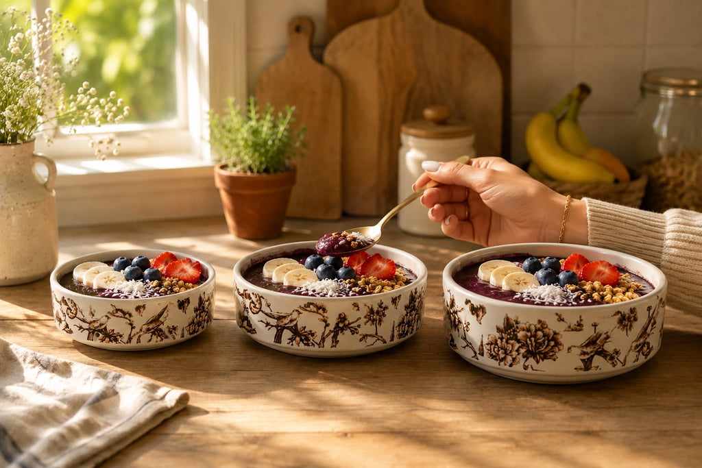 Woodland Bloom Bowl Set (Set of 3) | Ceramic