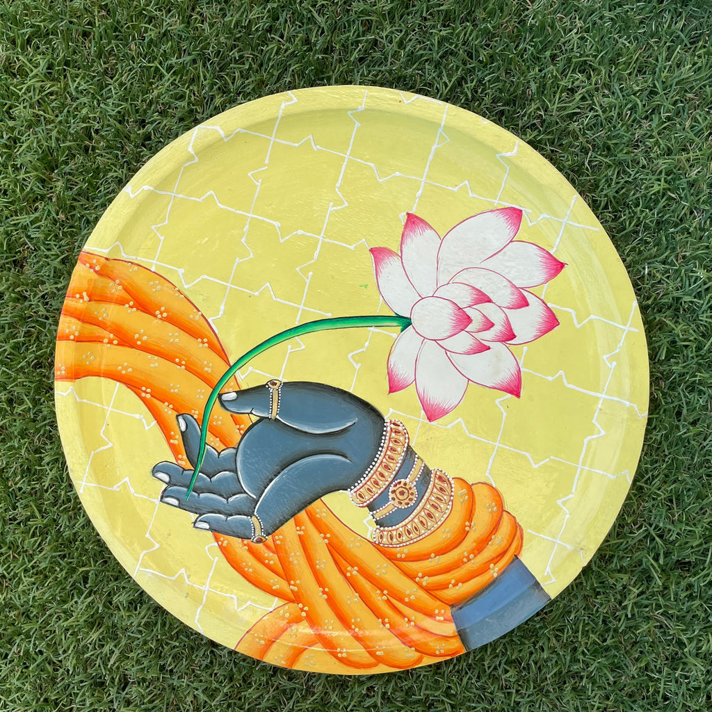 PICHWAI HAND-PAINTED WALL PLATE
