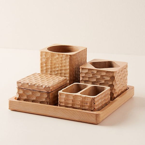 Wooden Pen Stand  | Elegant Study Table  Decor | Gift-Boxed