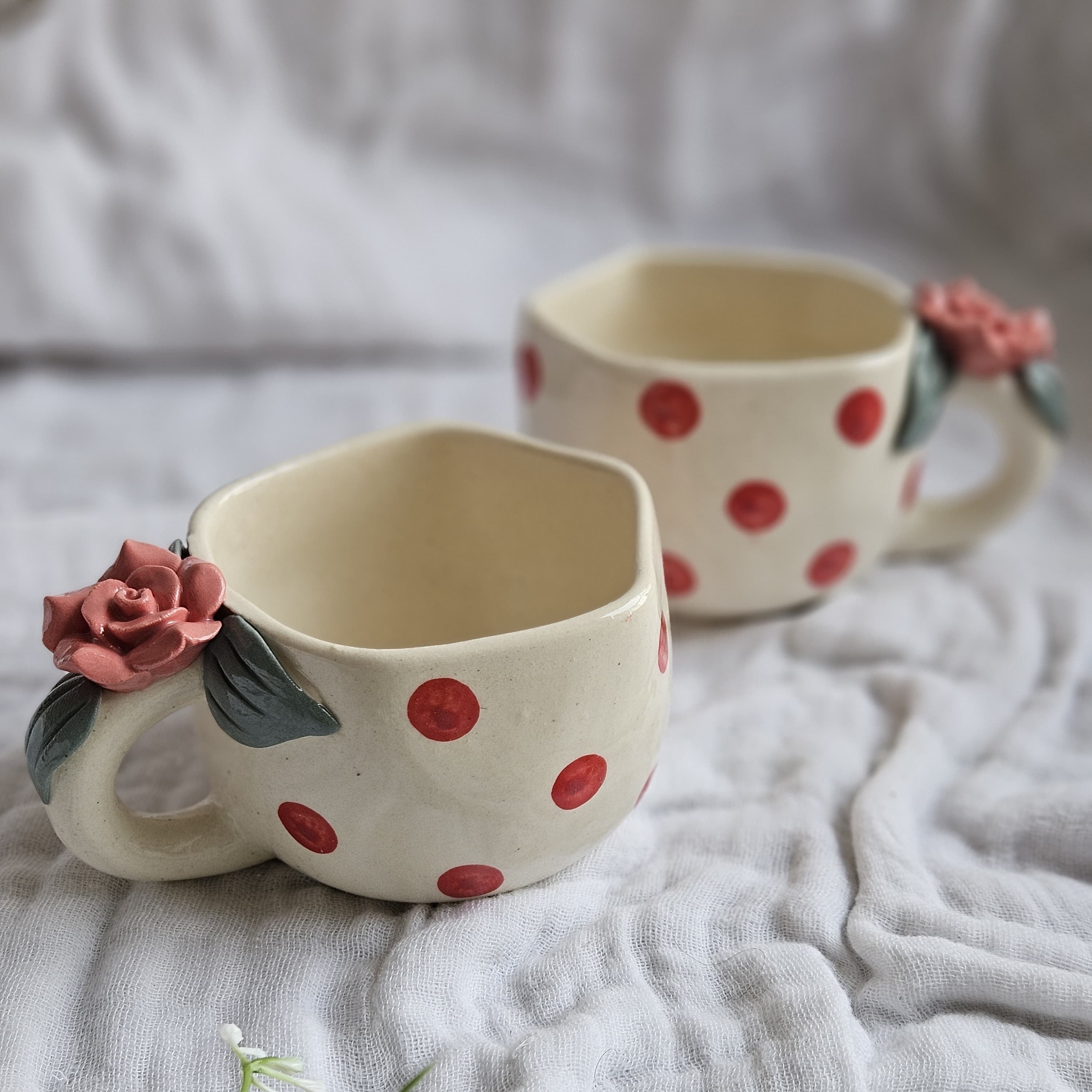 Rose Embossed Cup ( Set of 2) | Pinterest Inspired Design