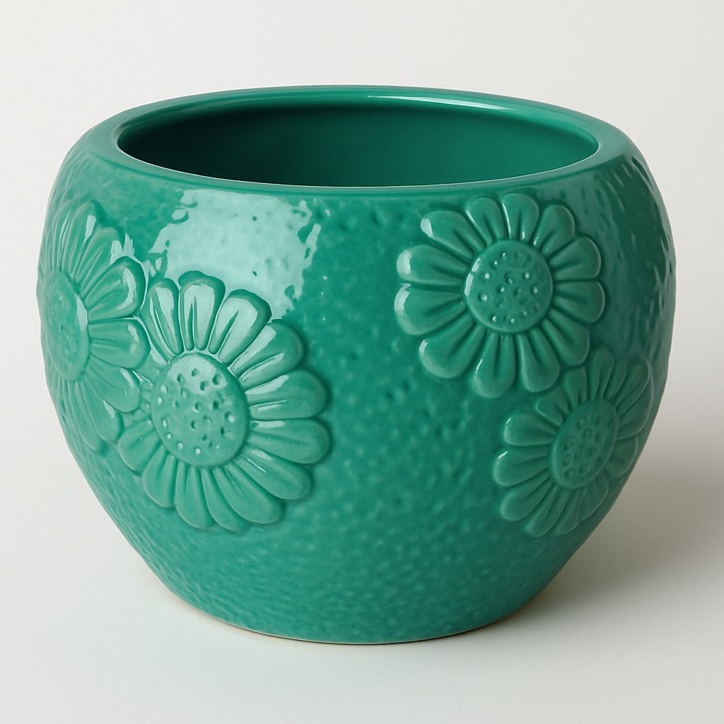 Embossed Floral Flower Pot | Pinterest Inspired Design