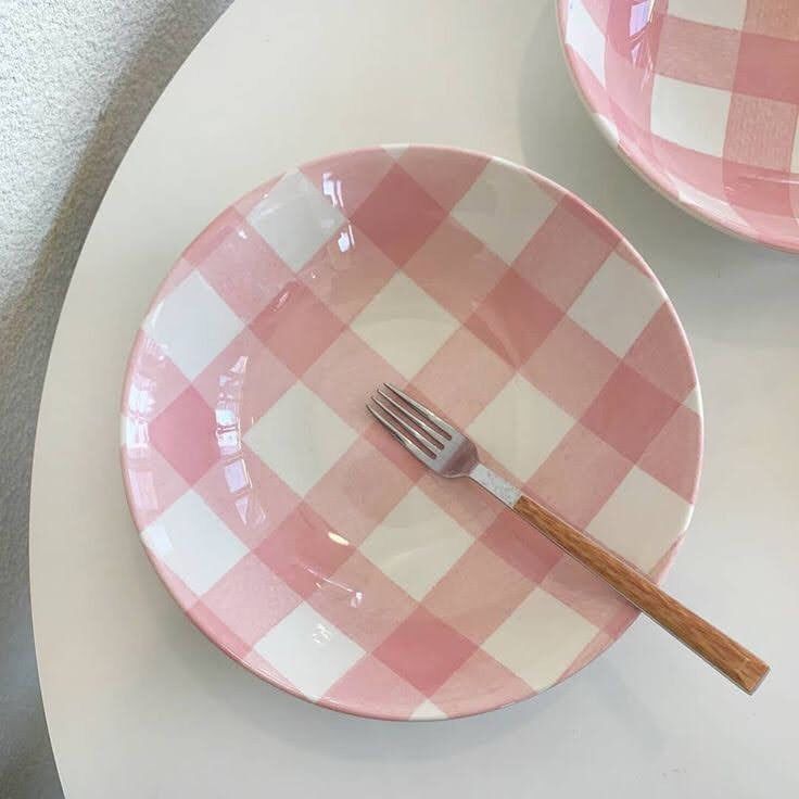 Chequered Cookie Plate | Ceramic