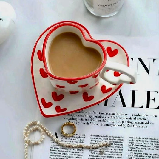Heart Cup and Saucer Set | Pinterest Inspired Design