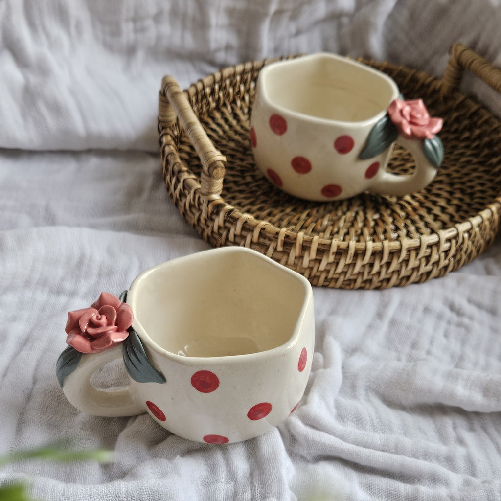 Rose Embossed Cup ( Set of 2) | Pinterest Inspired Design