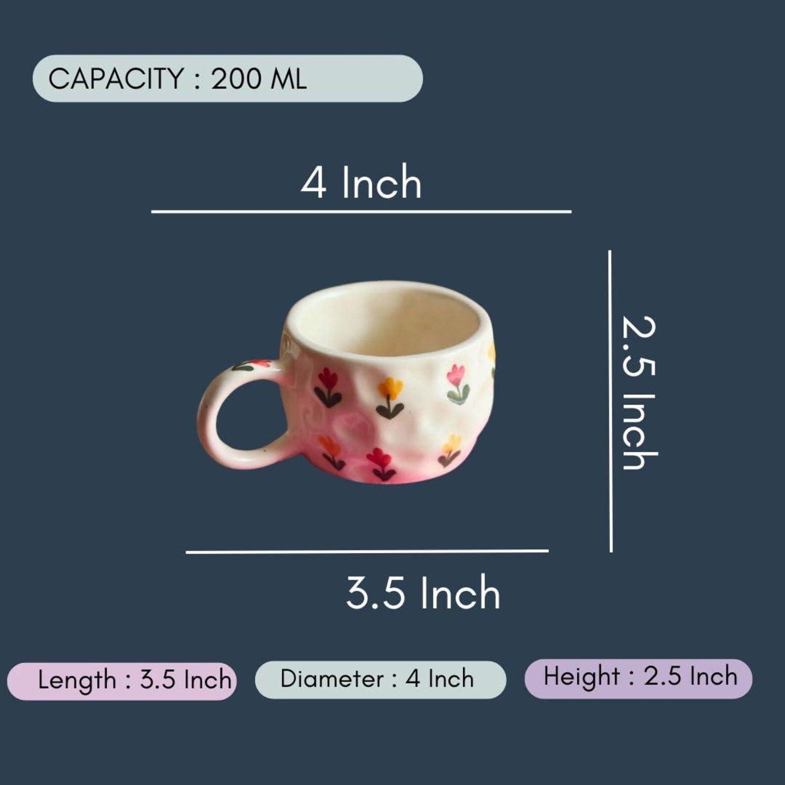 Lil Multiflower Cup (set of 2)| Pinterest Inspired Design