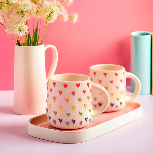 Multi-colour Heart Cup ( Set of 2) | Pinterest Inspired Design