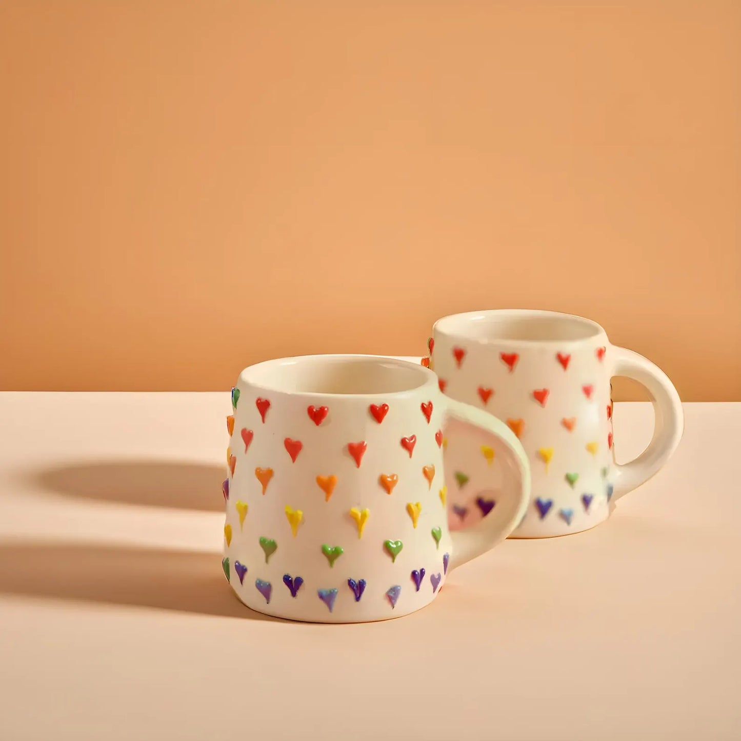 Multi-colour Heart Cup ( Set of 2) | Pinterest Inspired Design