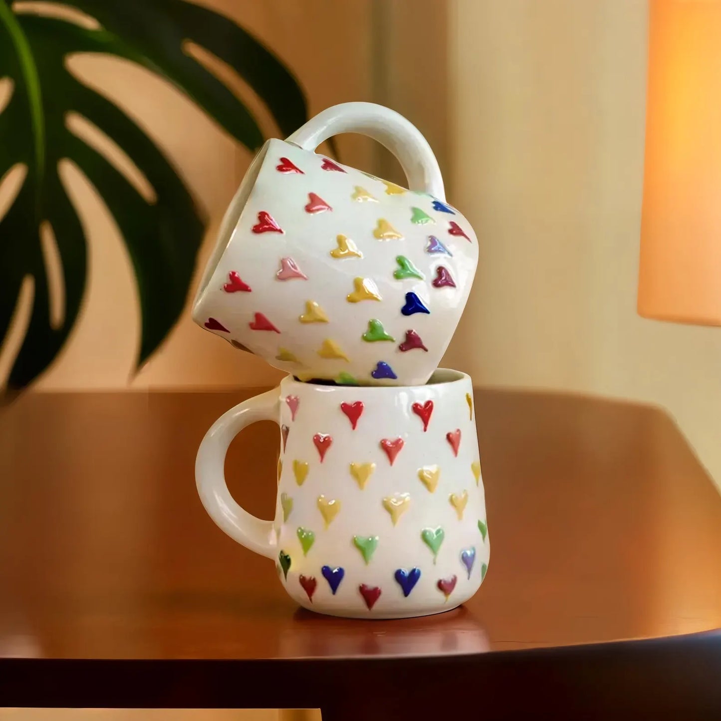 Multi-colour Heart Cup ( Set of 2) | Pinterest Inspired Design