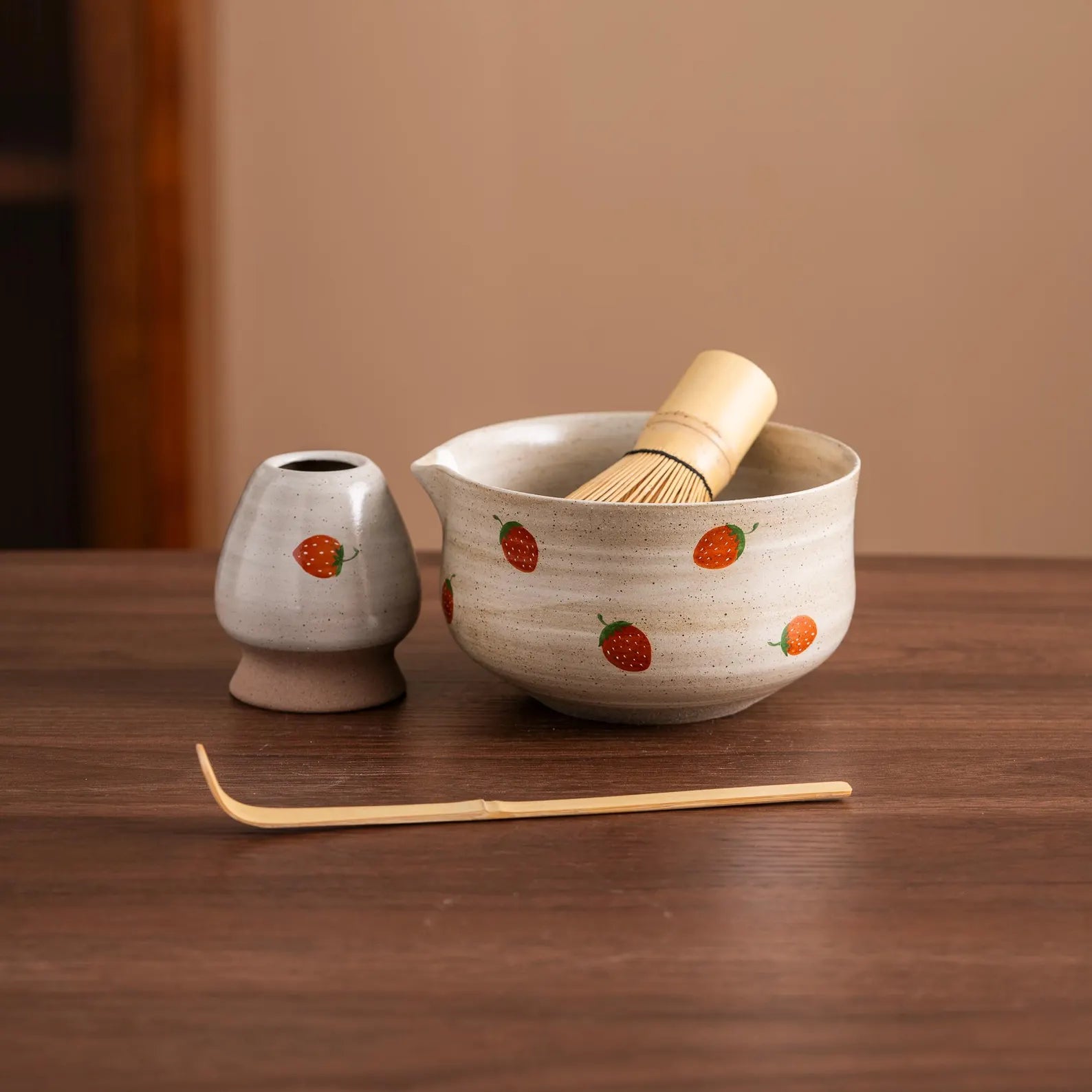 Off- White Strawberry Matcha Set (set of 3)| Pinterest Inspired Design