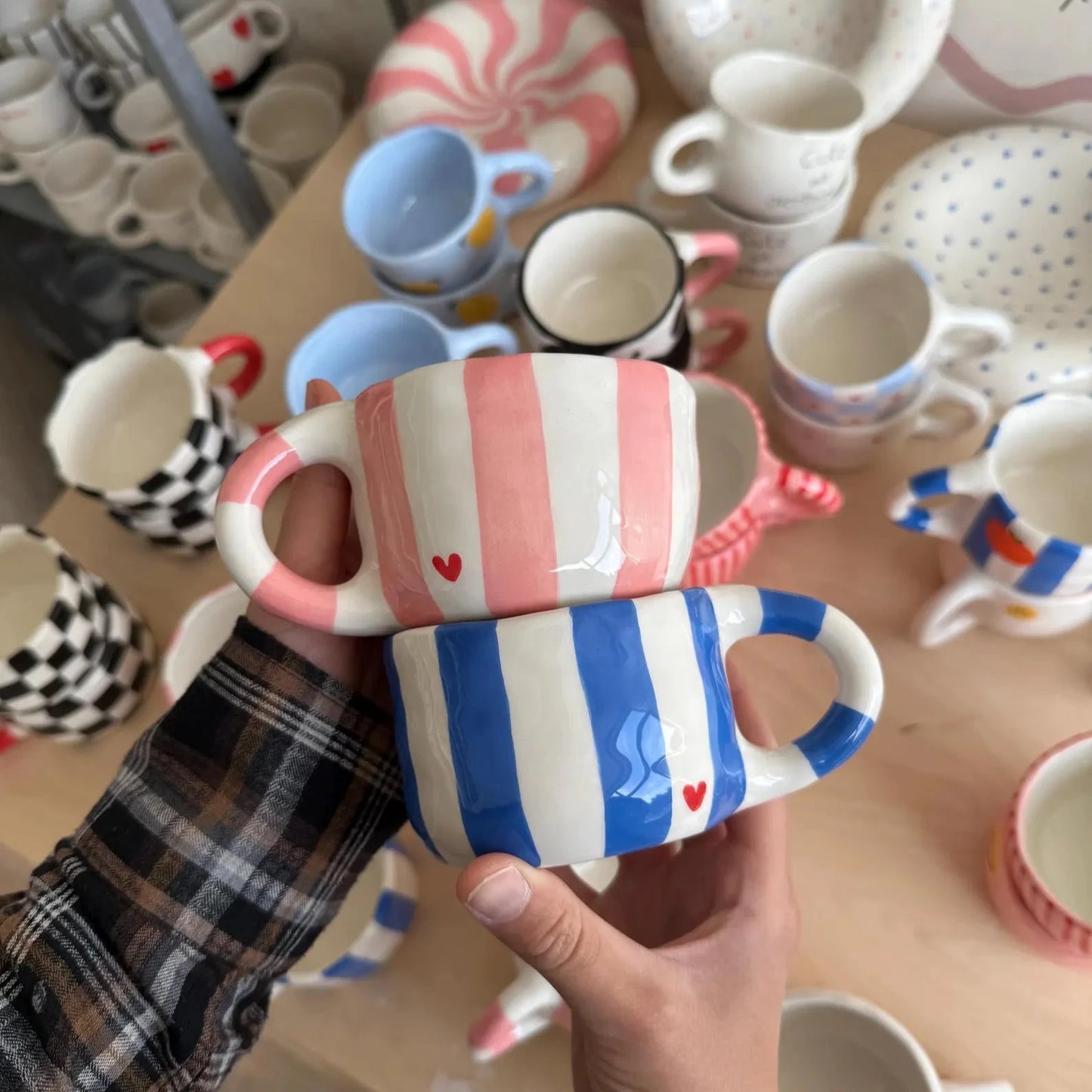 Linear Heart Cup (set of 2)| Pinterest Inspired Design