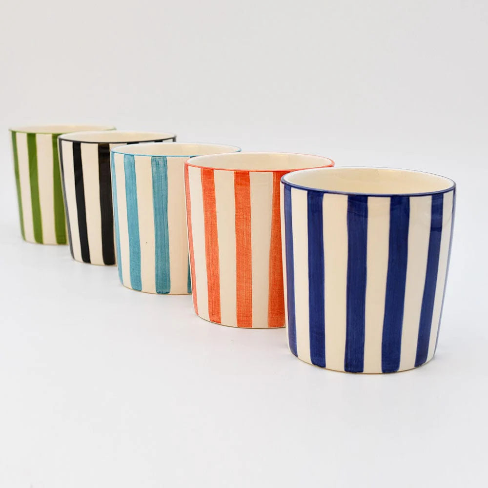 STRIPES CERAMIC COFFEE CUP (SET OF 1 CUP)