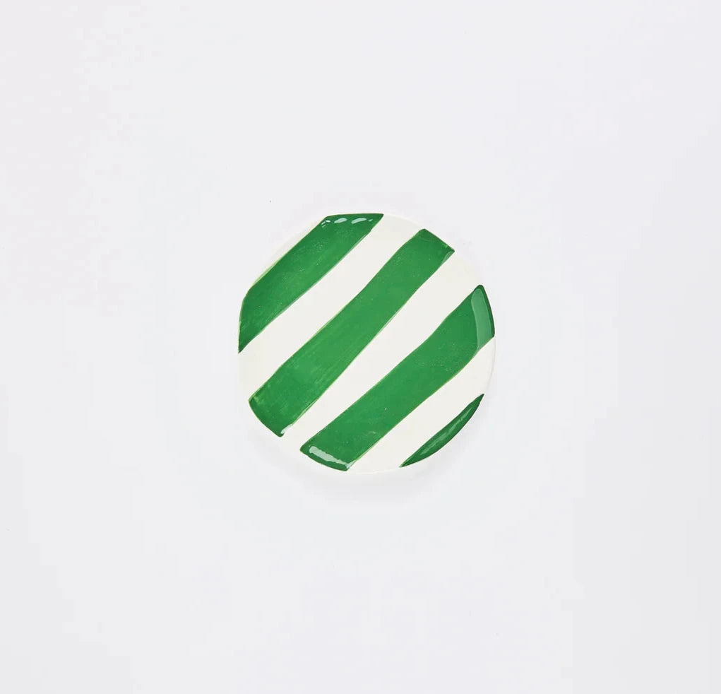Stripe Cookie Plate | Ceramic