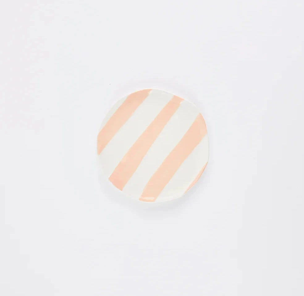 Stripe Cookie Plate | Ceramic
