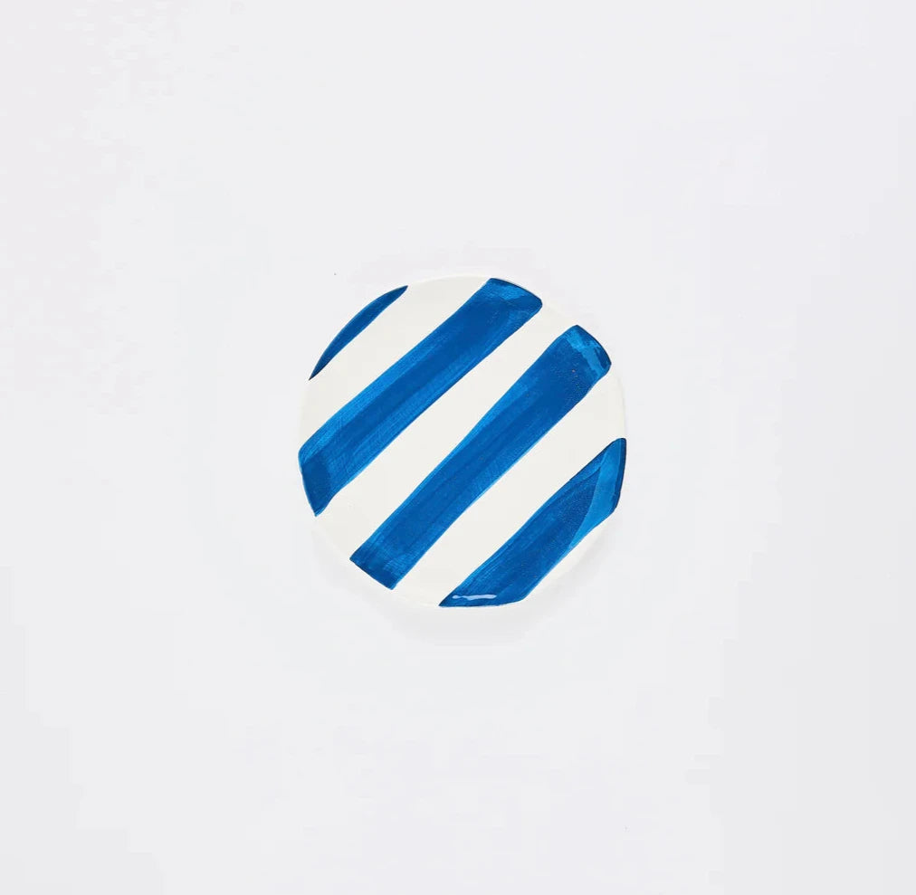 Stripe Cookie Plate | Ceramic