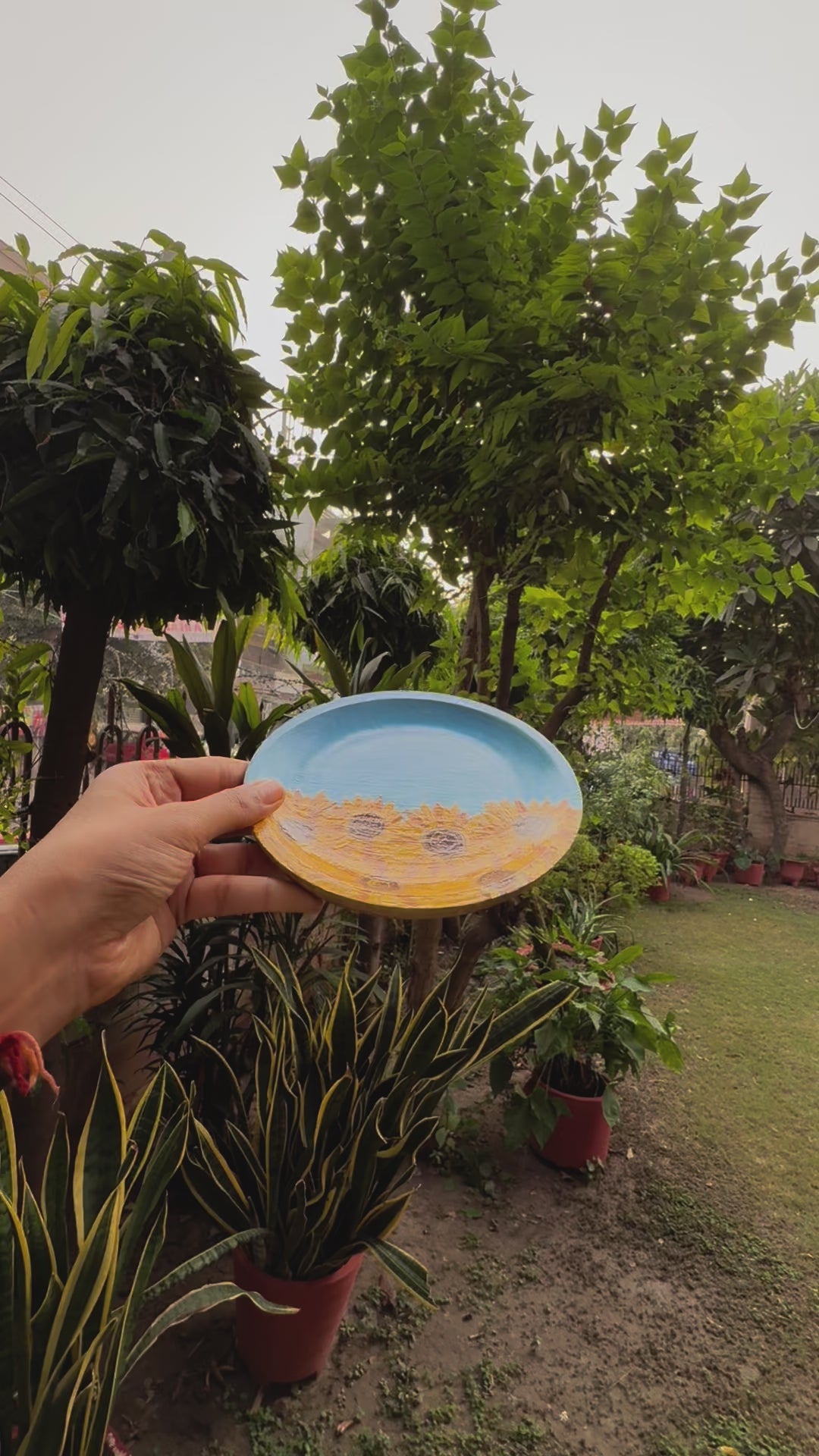 VAN GOGH HAND-PAINTED MULTI USE TRAY